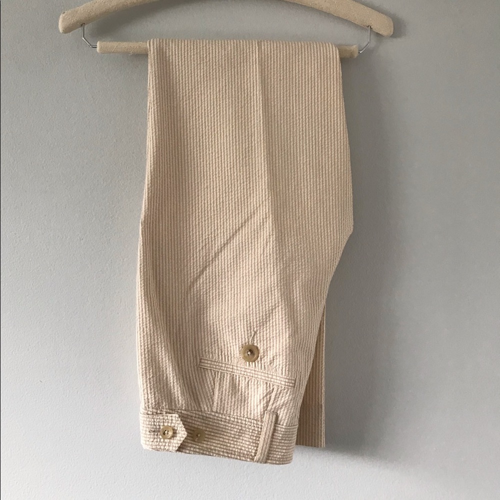 [SOLD] Banana Republic Tan Striped Pants - Picture 6 of 7